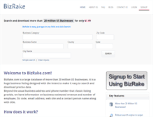 Tablet Screenshot of bizrake.com